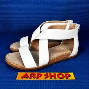 🔴 Soul Naturalizer CINDI Women`s Size 7.5M White Tan Strappy Sandals